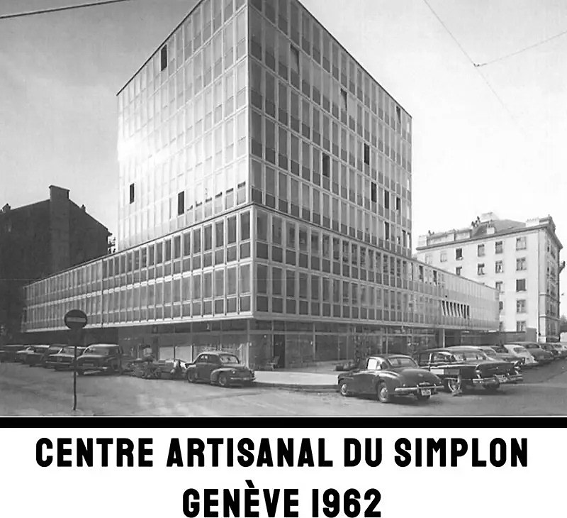 Le Centre artisanal du Simplon à Genève en 1962